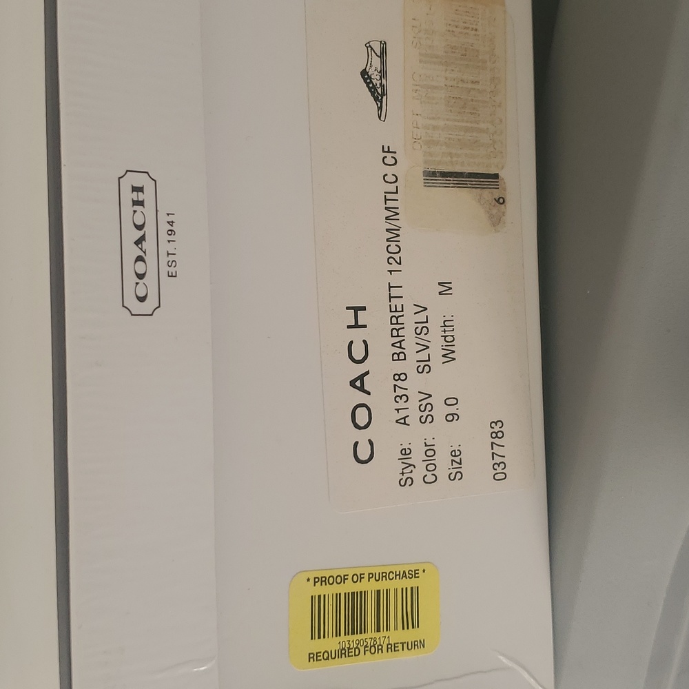 VINTAGE Coach Barrett Sneakers Size 9 - Picture 4 of 4